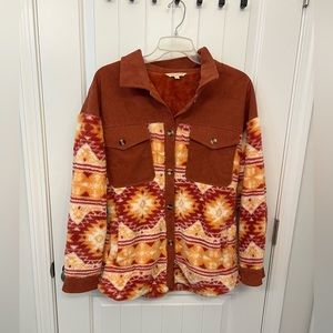 Aztec fleece jacket